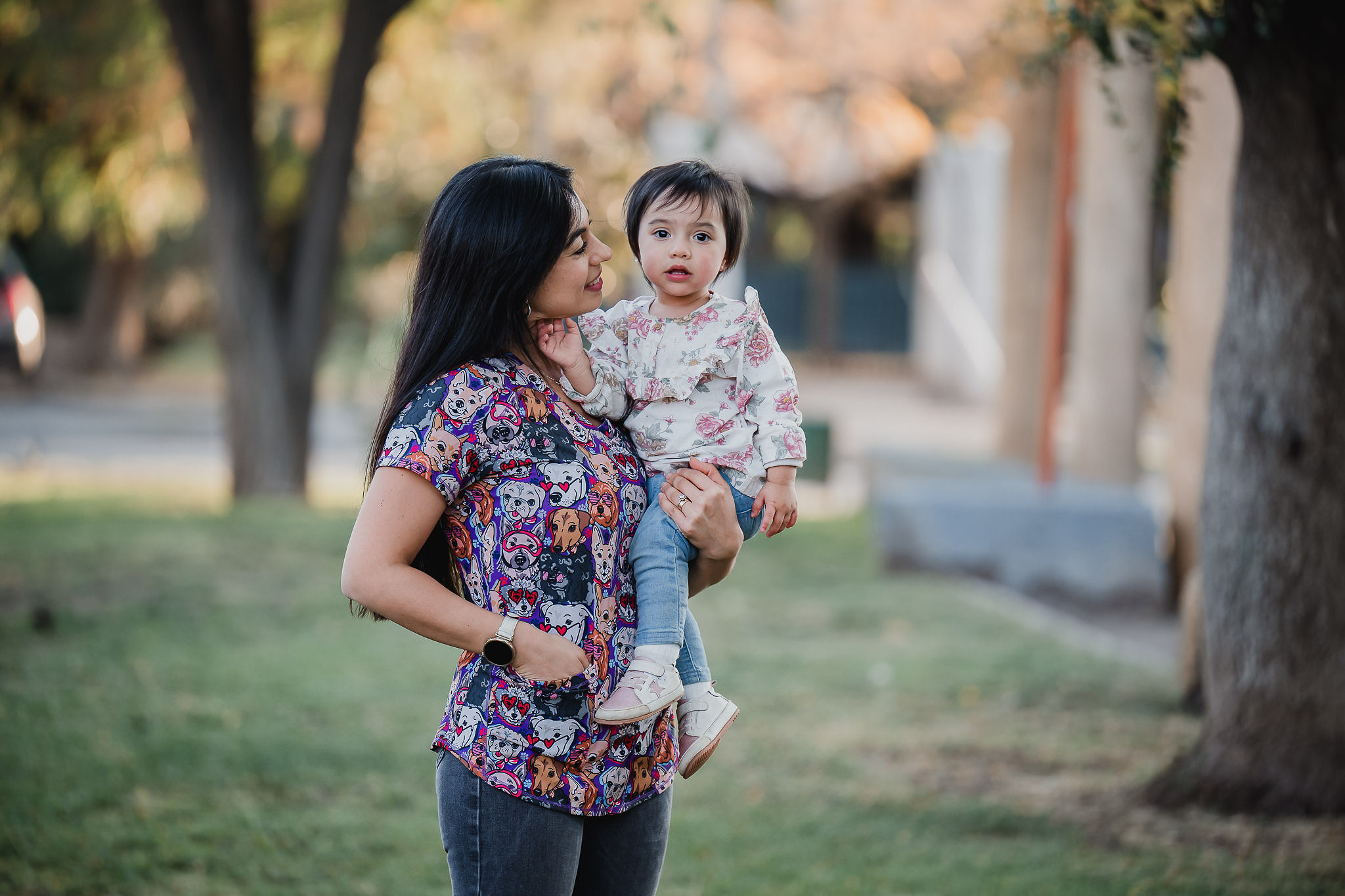 Nancy Arancibia con su hija Emma